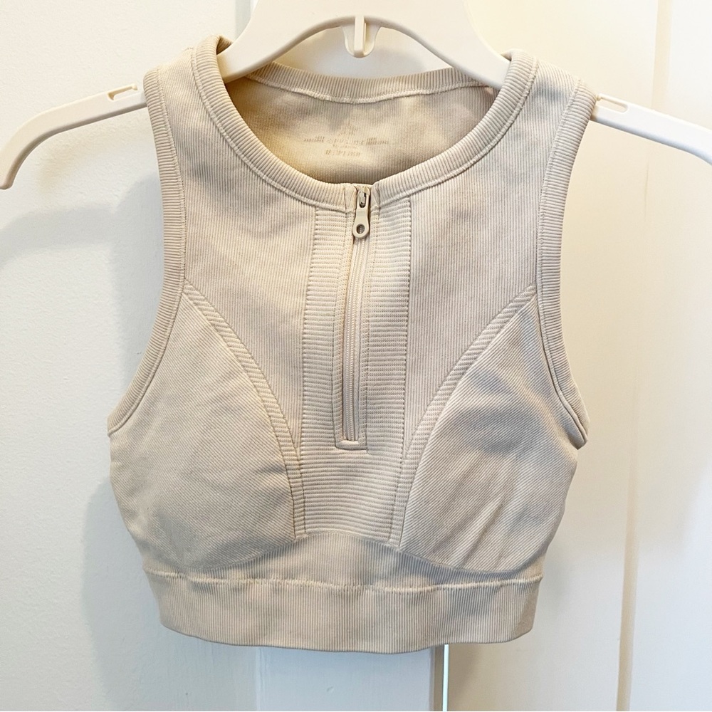 Offline by Aerie Seamless Front Zip Sports Bra